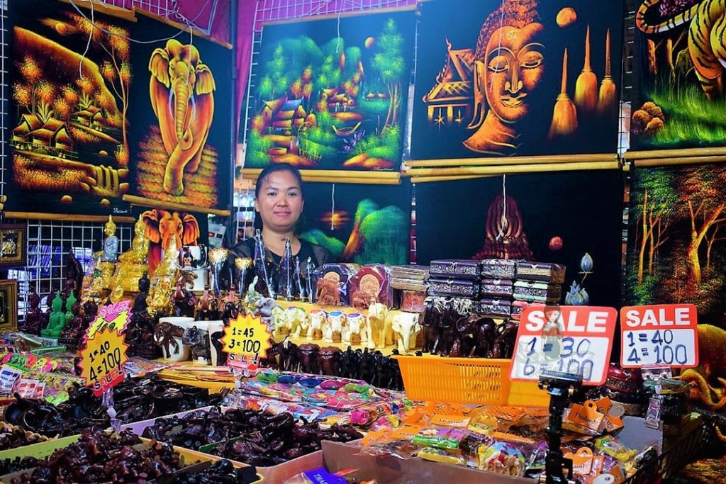 Stalls in Weekend Markets - Souvenirs of Thailand