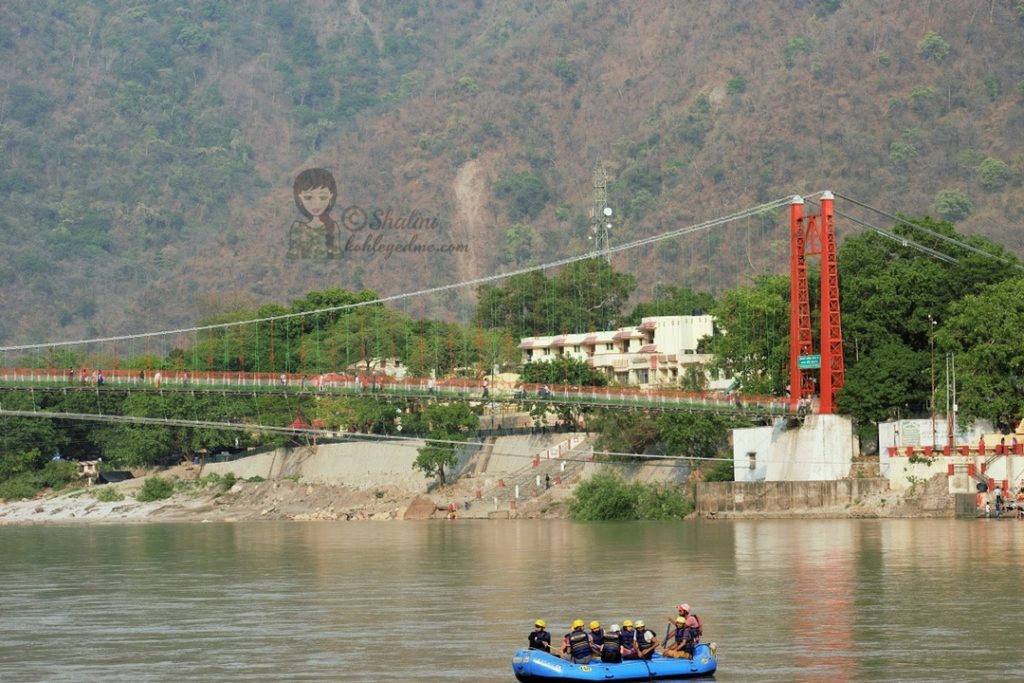 Ram Jhula Rishikesh bridge camping rafting