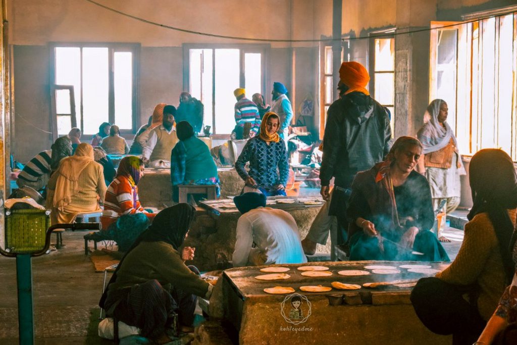 Guru ka Langar at Golden Temple Amritsar